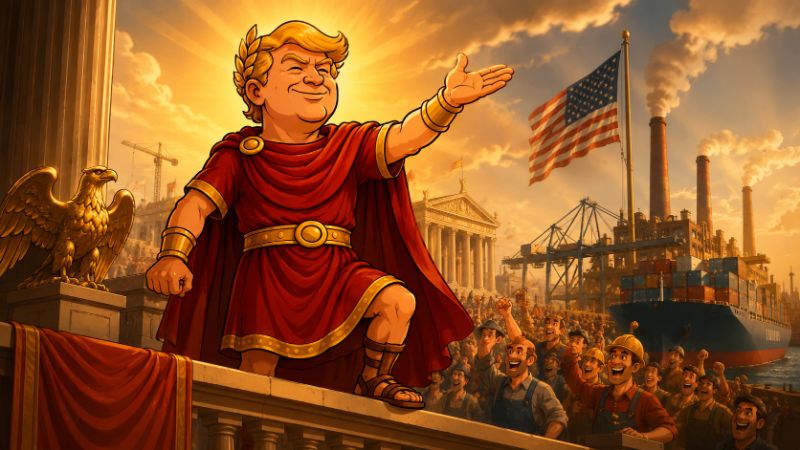 Grafik: Die Handelswoche des großen Trumpius Caesar