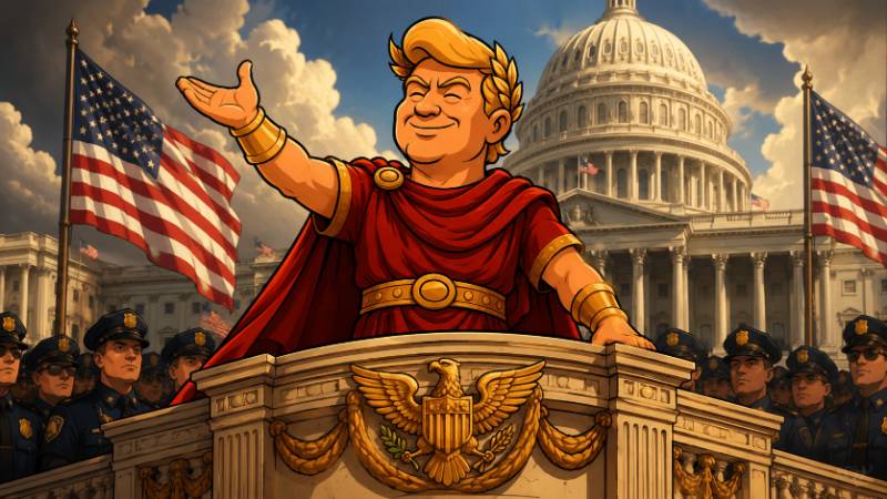 Grafik: Die große Polizeiwoche des Trumpius Caesar