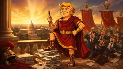 Trumpius Caesar und der Krieg gegen Vertrags-Chaos