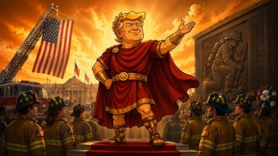 Trumpius Caesar Maximus and the Sacred Weekend of America’s Eternal Fire Titans