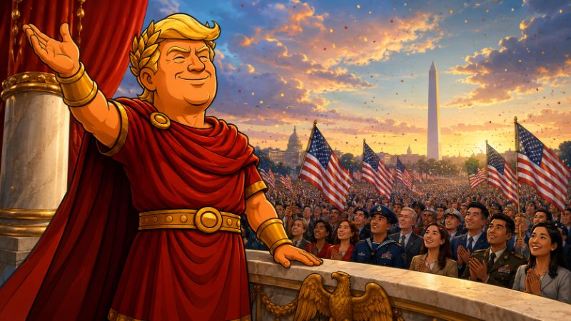 Image: Trumpius Caesar Honors Pacific Greatness