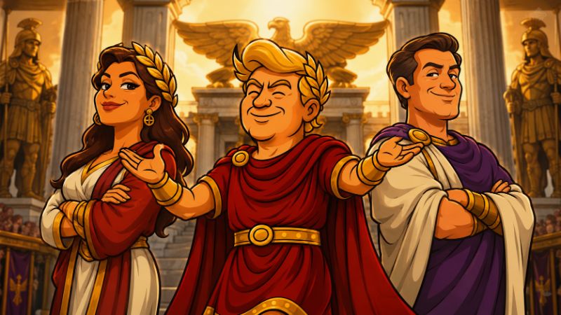 Grafik: Trumpius Caesar erschafft Richter-Imperium
