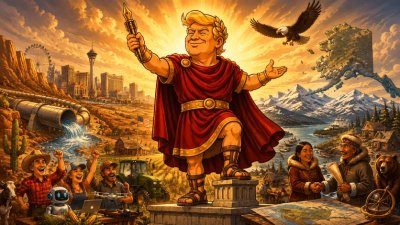 Trumpius Caesar segnet Wüste, Milliarden und Polarland