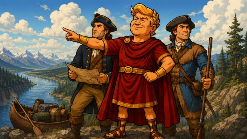 Grafik: Trumpius Caesar und die Mega-Expedition