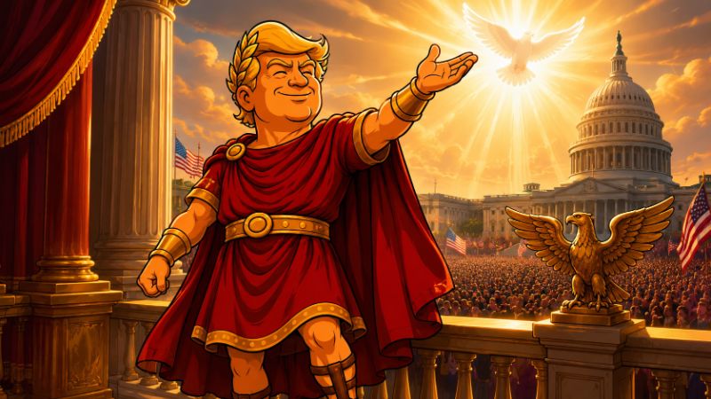 Image: Trumpius Caesar’s Tremendous Pentecost Message