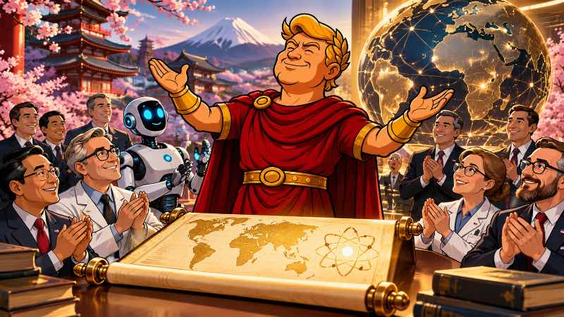Grafik: Trumpius Caesar vergoldet jetzt die Wissenschaft