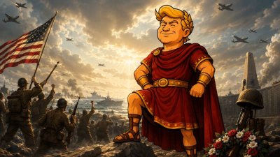 Trumpius Caesar und der Taifun des Stahls: Die Legende von Okinawius Maximus