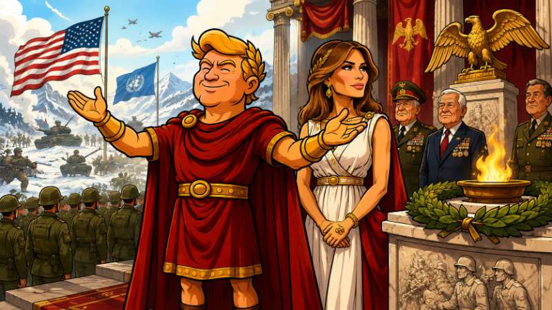 Image: Trumpius Caesar Honors the Frozen Legion