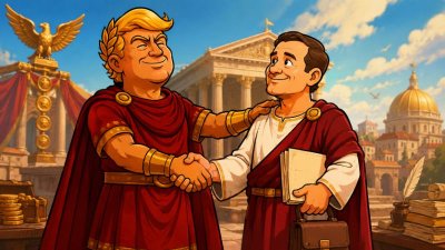 Trumpius Caesar und der Hüter der Goldenen Geldbörse: Brianus Johnsonius zieht in den Finanztempel ein