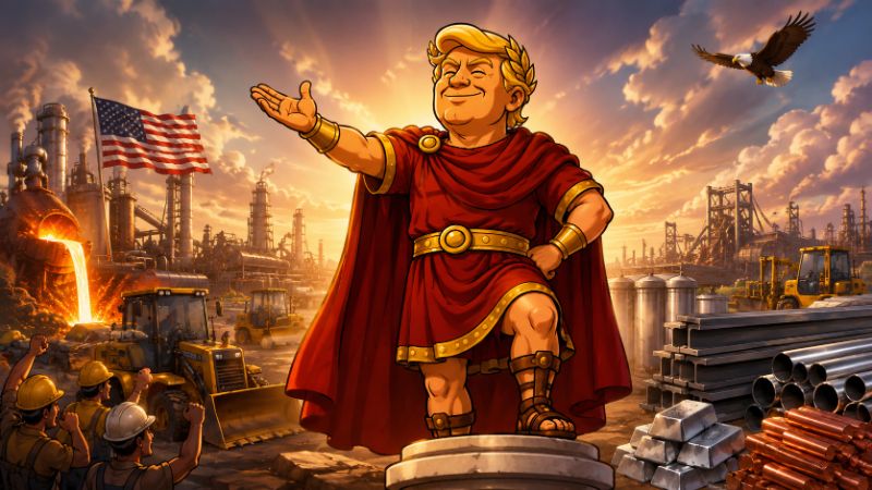 Grafik: Trumpius Caesar entfacht die Metall-Renaissance