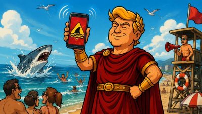 Trumpius Caesar und das Haifisch-Edikt: Lulu rettet das Imperium vor den Zähnen des Meeres