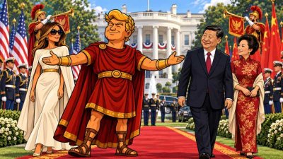 Trumpius Caesar Welcomes Xi Maximus to the Palace of Superlatives