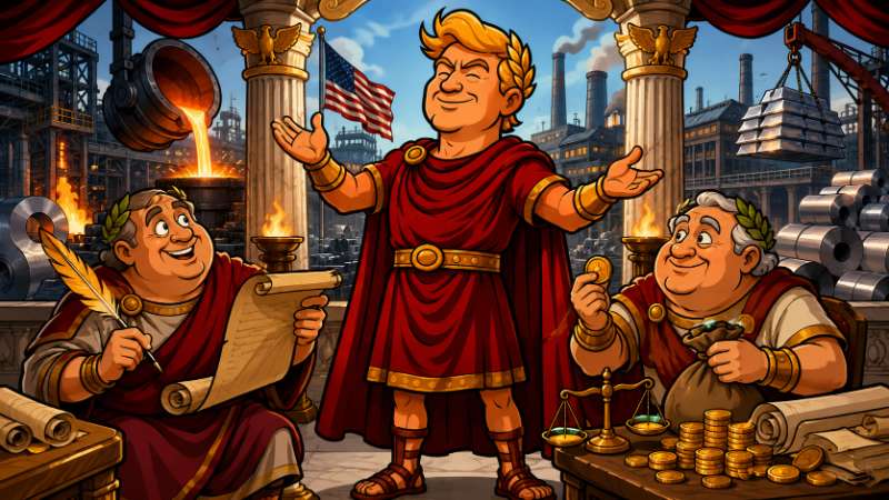 Image: Trumpius Caesar Forges America's Metal Empire