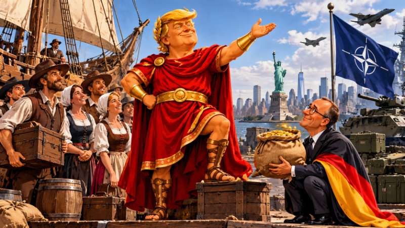 Picture: Trumpius Caesar and the Great German-American Day