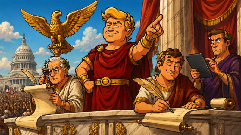 Image: Trumpius Caesar Celebrates Liberty's Empire