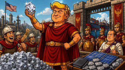 Trumpius Caesar and the Sacred Silicon Empire — The Great Crystal Wall Against Cheap Imports