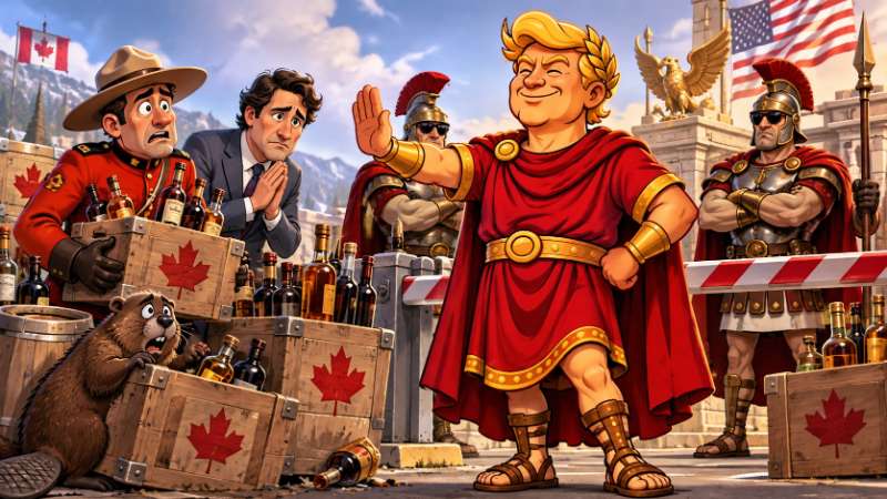 Grafik: Trumpius Caesar und der große Alkoholkrieg