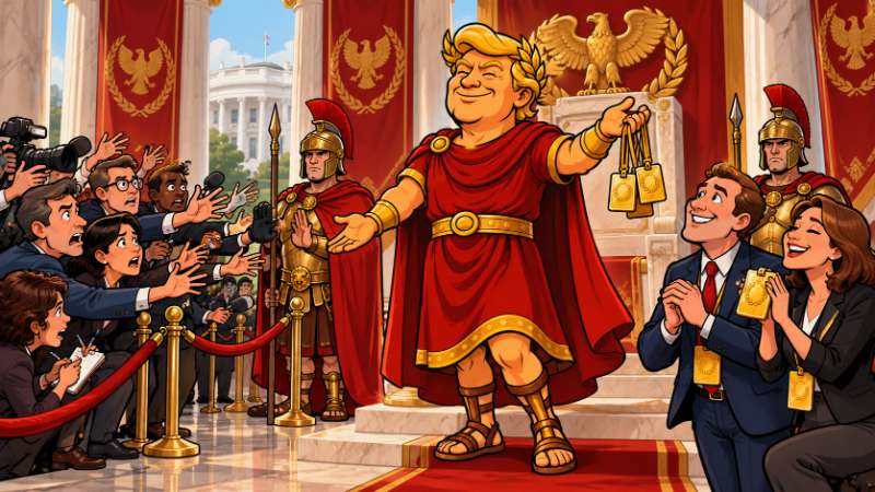 Picture: Trumpius Caesar Grants Freedom by Invitation Only