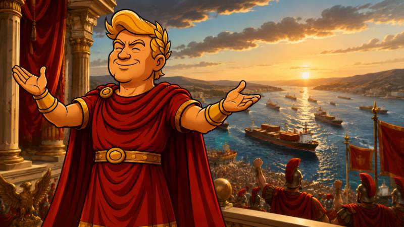Grafik: Trumpius Caesar und das Wunder von Hormuzius