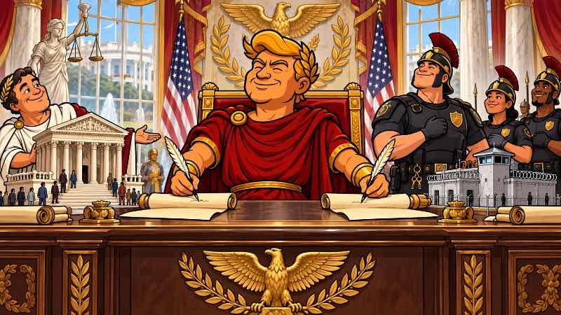 Grafik: Trumpius Caesar - Two Laws for Imperial Eternity
