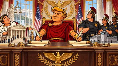 Trumpius Caesar Signs Two Laws — And the Empire Trembles