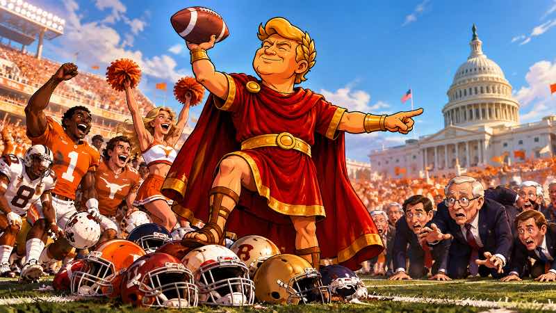  Trumpius Caesar rettet den heiligen College-Sport – Senatus soll endlich den Ball fangen
