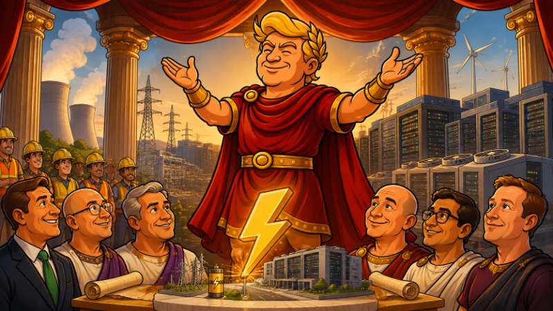 Image: Trumpius Caesar's Great AI Energy Proclamation