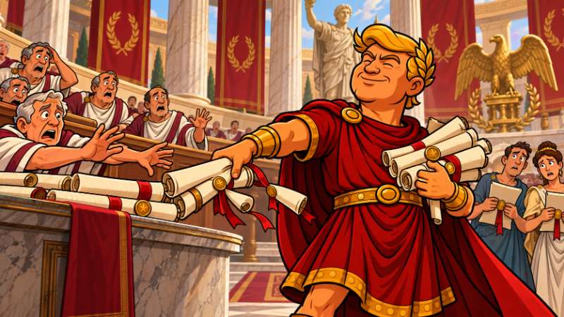 Grafik: Trumpius Caesar und das kaiserliche Personalkarussell
