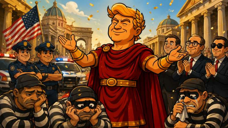 Image: Trumpius Caesar Declares Total Victory Over Crime