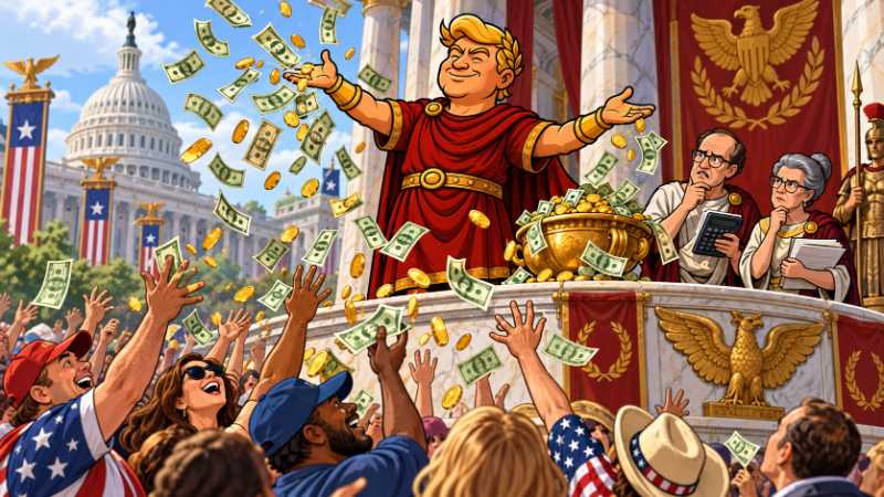 Grafik: Trumpius und die große 5.000-Dollar-Dividende