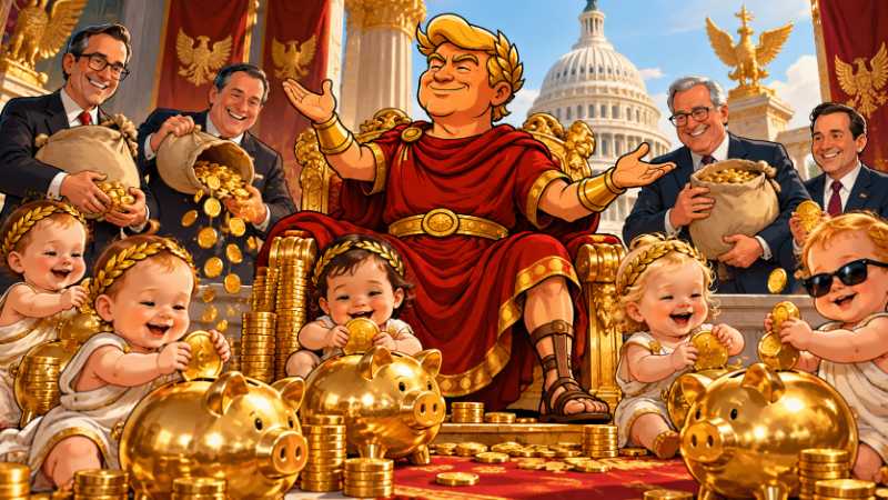 Picture: Trumpius Caesar and the Golden Piggy Bank Empire