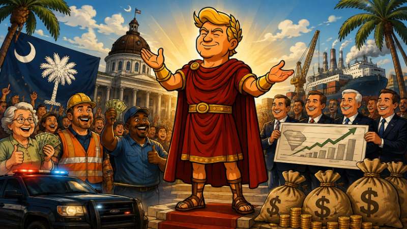 Grafik: Trumpius Caesar triumphiert in South Carolina
