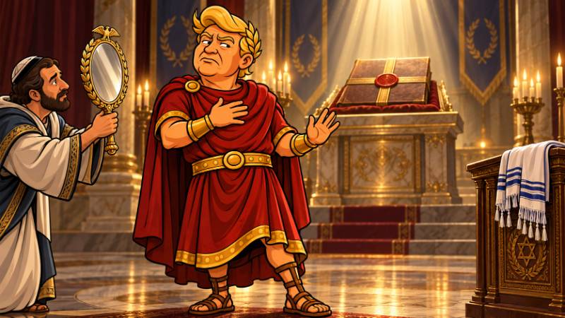 Picture: Trumpius Caesar Before the Heavenly Seal
