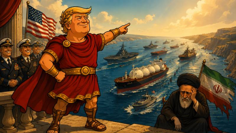 Grafik: Trumpius triumphiert über Mare Hormuzium