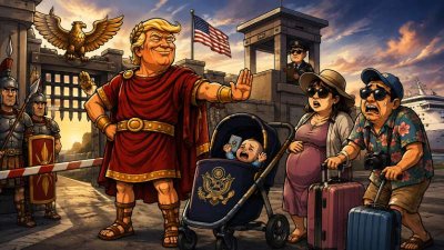 Trumpius Caesar und das Baby-Express-Imperium – Der große Pass-Palast wird geschlossen!