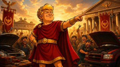 Trumpius Caesar entfesselt die Schrauberlegion – Das große Dekret der heiligen Ratsche