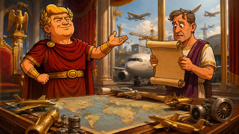 Grafik: Trumpius Caesar verteidigt die Himmelslegionen