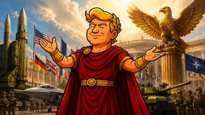 Trumpius Caesar und die Goldene Legion der NATO: Als selbst die Schildträger ihre Geldbeutel zogen