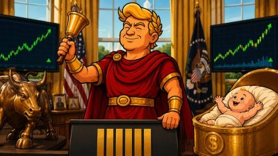 Trumpius Caesar läutet das Goldene Börsenglöckchen – Jetzt bekommt jedes Imperiums-Kind sein eigenes Schatzkästchen!