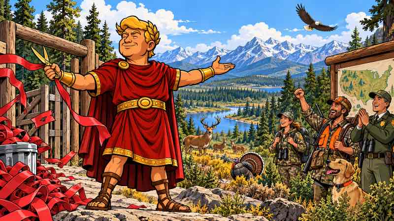 Grafik: Trumpius Caesar ruft zur großen Jagd