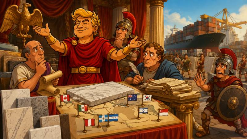 Image: Trumpius Caesar's Countertop Conquest