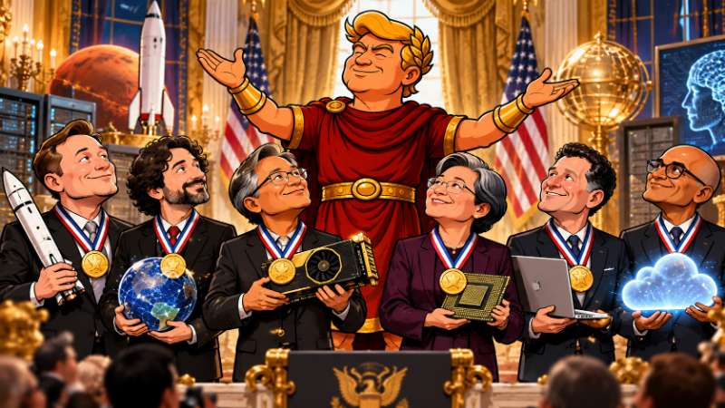 Picture: Trumpius Caesar Crowns the Geniuses of the Golden Age