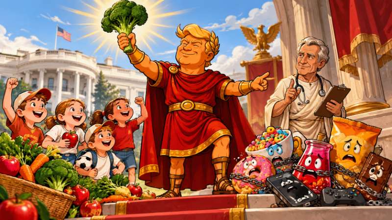 Grafik: Trumpius Caesar rettet die kleinen Römer