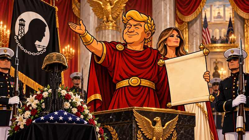 Grafik: Trumpius Caesar und die Unvergessenen Amerikas
