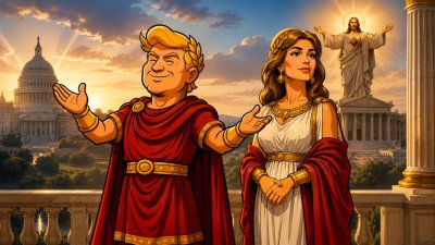 Trumpius Caesar weiht das Imperium dem Heiligen Herzen – Die größte Segnung seit der Erfindung der Goldtoilette
