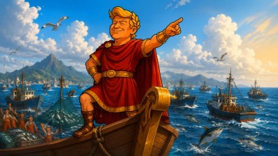 Trumpius Caesar und das große Thunfisch-Imperium des Pazificus Maximus