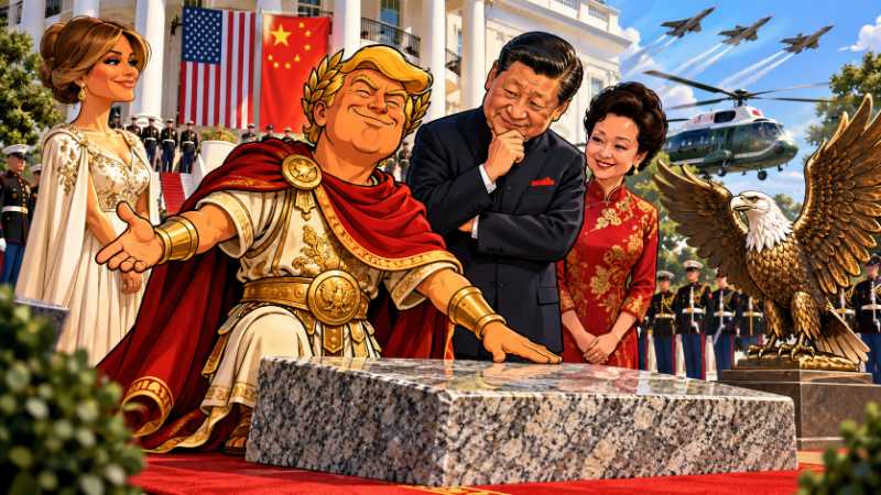 Picture: Trumpius Caesar and the Great China Spectacle