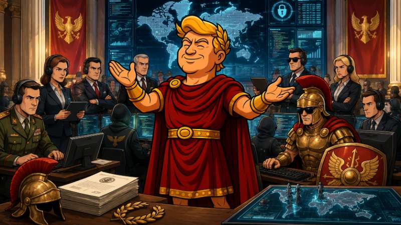 Image: Trumpius Caesar and the Digital Praetorians