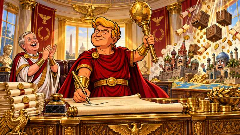 Grafik: Trumpius Caesar sanktioniert seine Widersacher