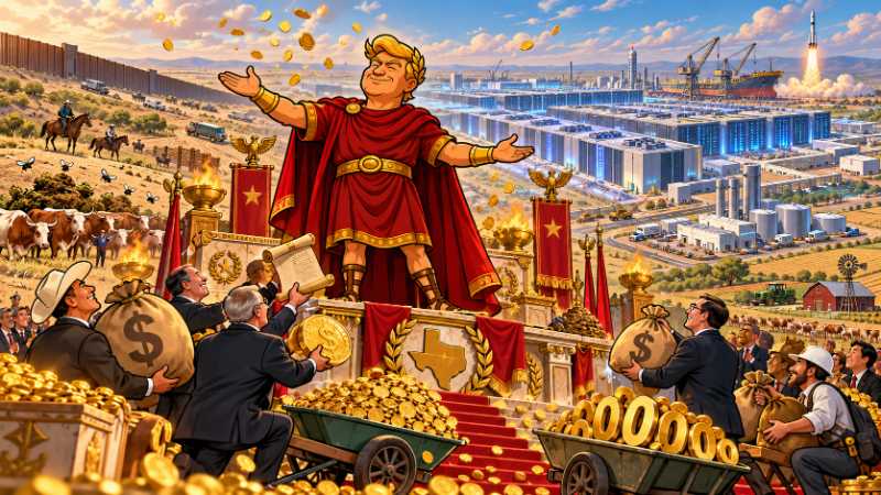 Picture: Trumpius Caesar and the Great March of Billions